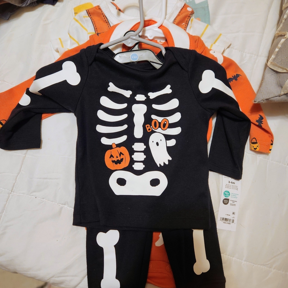 Carter's Black Skeleton Halloween Costume